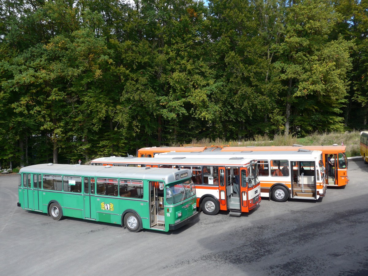 (165'953) - BVB Basel (RWB) - Nr. 75 - FBW/FHS am 4. Oktober 2015 in Burgdorf, �kihof Ziegelgut