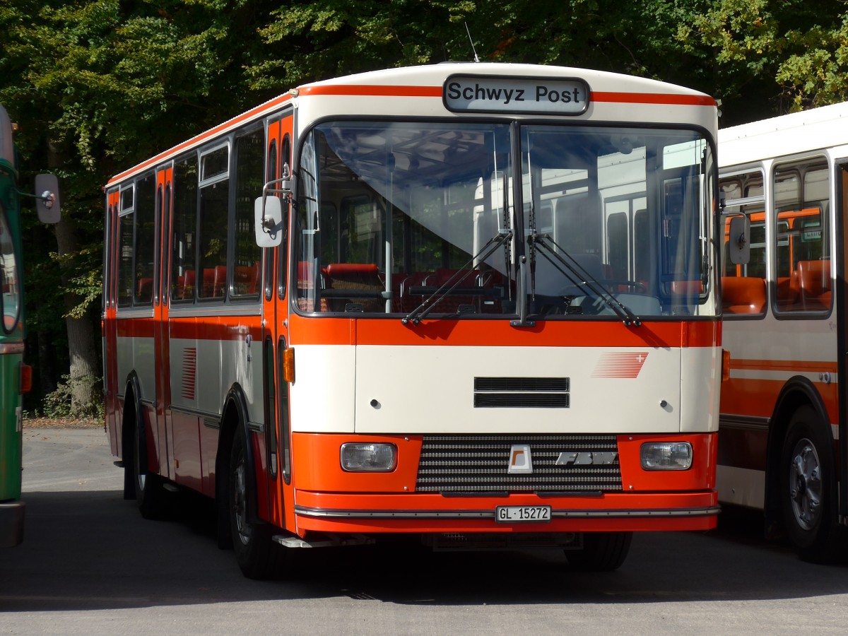 (165'957) - Frey, Opfikon - GL 15'272 - FBW/R&J (ex Tiemann, Oetwil Nr. 20; ex AAGS Schwyz Nr. 20) am 4. Oktober 2015 in Burgdorf, �kihof Ziegelgut