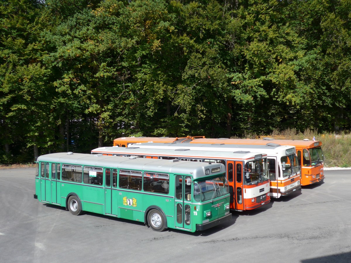 (165'962) - BVB Basel (RWB) - Nr. 75 - FBW/FHS am 4. Oktober 2015 in Burgdorf, �kihof Ziegelgut
