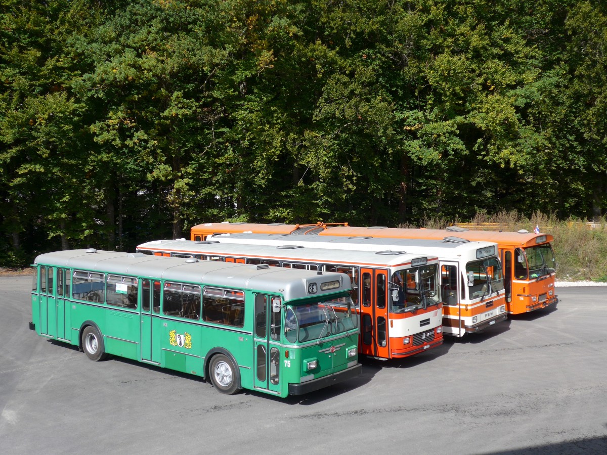 (165'963) - BVB Basel (RWB) - Nr. 75 - FBW/FHS am 4. Oktober 2015 in Burgdorf, �kihof Ziegelgut