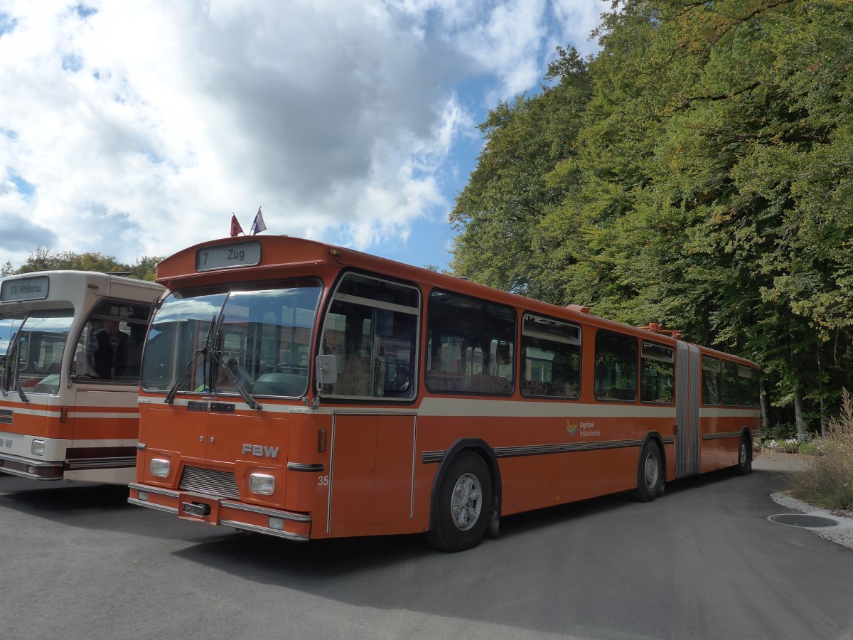 (165'977) - ZVB Zug (RWB) - Nr. 35 - FBW/Hess am 4. Oktober 2015 in Burgdorf, �kihof Ziegelgut