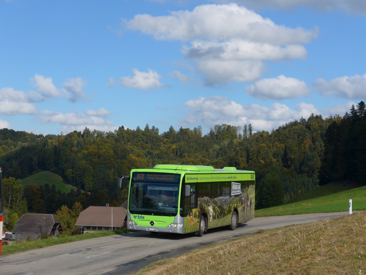 (166'021) - Busland, Burgdorf - Nr. 208/BE 737'208 - Mercedes am 4. Oktober 2015 in Kaltacker, Br�gglen