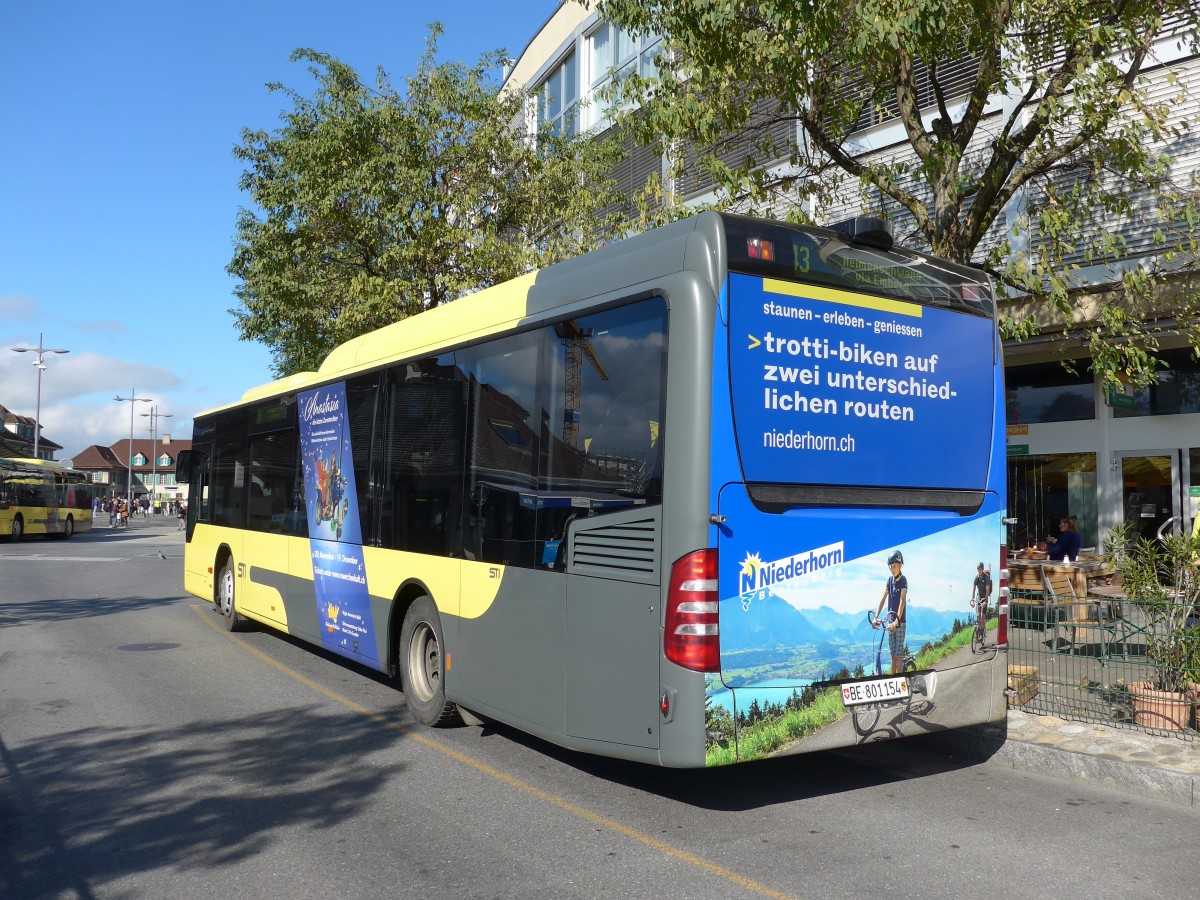 (166'291) - STI Thun - Nr. 154/BE 801'154 - Mercedes am 23. Oktober 2015 bei der Schiffl�ndte Thun