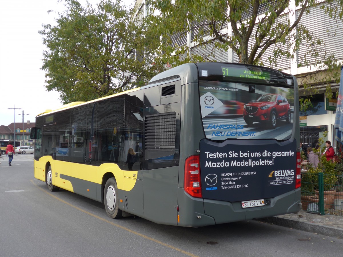 (166'488) - STI Thun - Nr. 174/BE 752'174 - Mercedes am 24. Oktober 2015 bei der Schiffl�ndte Thun
