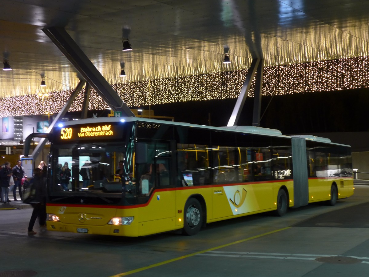 (166'571) - PostAuto Z�rich - Nr. 286/ZH 780'687 - Mercedes am 6. November 2015 in Z�rich, Flughafen