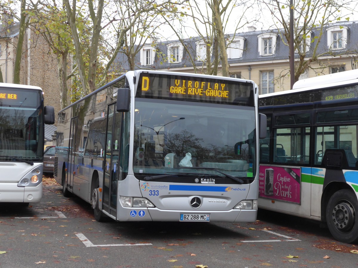 (167'214) - Keolis, Versailles - Nr. 333/BZ 288 MC - Mercedes am 17. November 2015 in Versailles, Ch�teau 