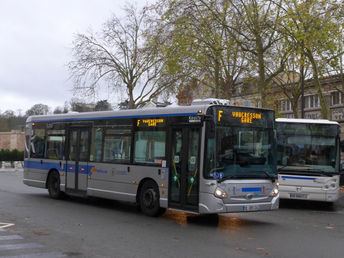 (167'228) - Keolis, Versailles - Nr. 366/DL 005 CX - Heuliez am 17. November 2015 in Versailles, Ch�teau