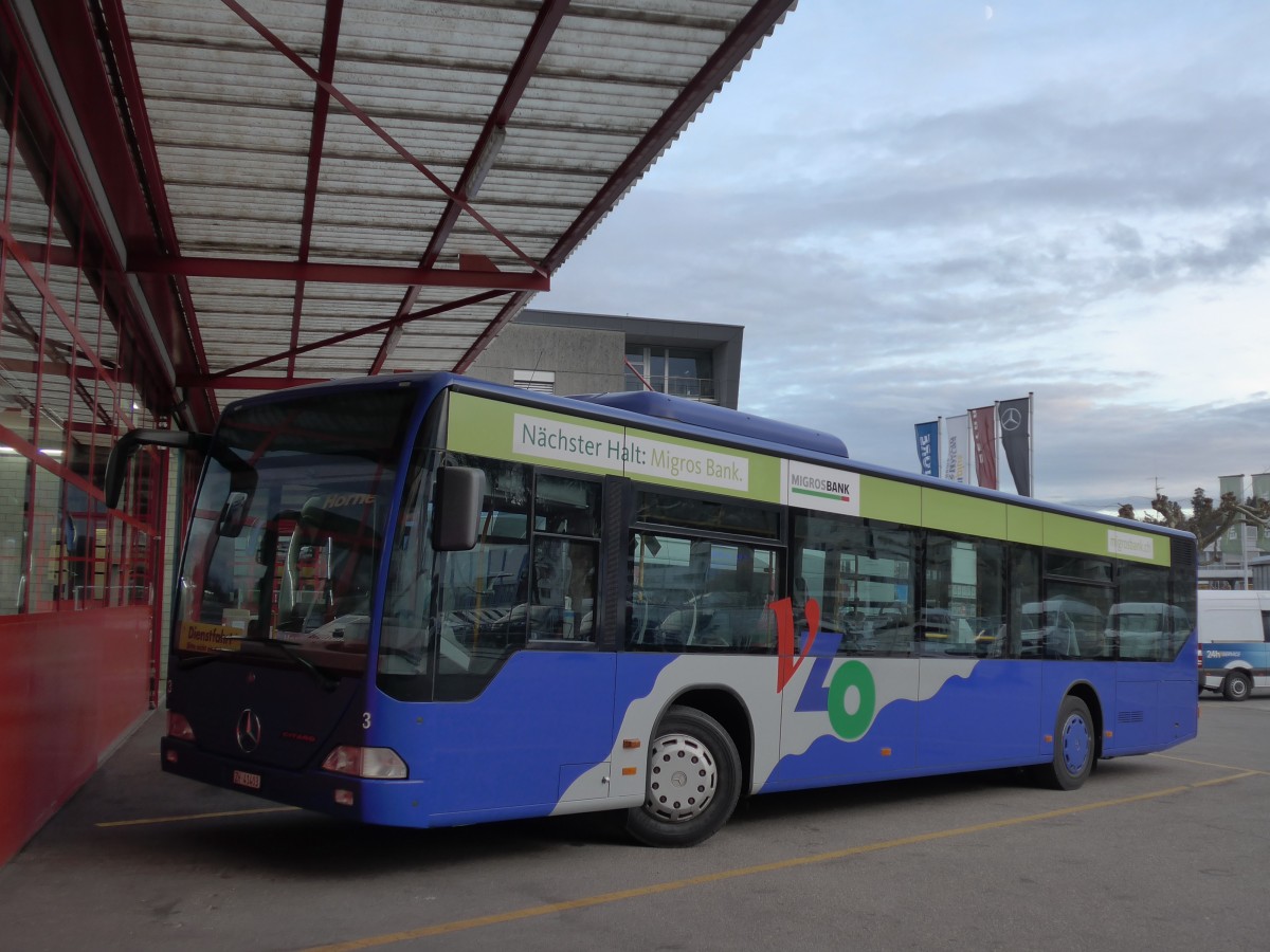 (167'444) - VZO Gr�ningen - Nr. 3/ZH 41'403 - Mercedes am 19. November 2015 in Kloten, EvoBus