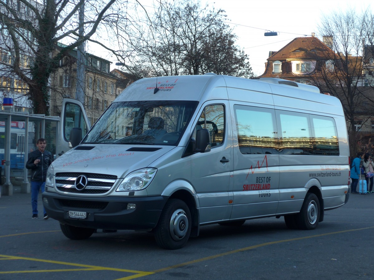(168'038) - Best of Switzerland Tours, Adliswil - ZH 544'443 - Mercedes am 26. Dezember 2015 in Z�rich, Sihlquai 