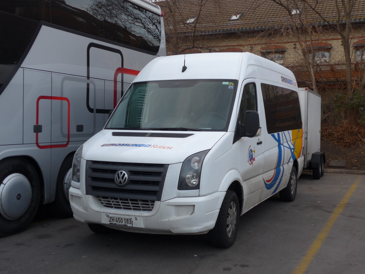 (168'126) - Giromundo, Z�rich - ZH 450'183 - VW am 29. Dezember 2015 in Z�rich, Sihlquai
