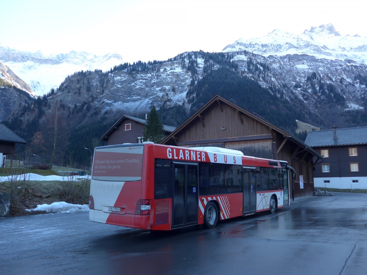 (168'211) - AS Engi - Nr. 2/GL 7702 - MAN (ex WilMobil, Wil Nr. 255; ex Vorf�hrfahrzeug) am 1. Januar 2016 in Elm, Station