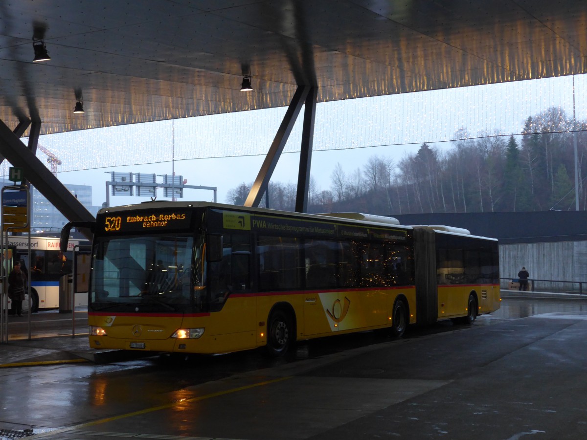 (168'299) - PostAuto Z�rich - Nr. 251/ZH 780'883 - Mercedes am 2. Januar 2016 in Z�rich, Flughafen