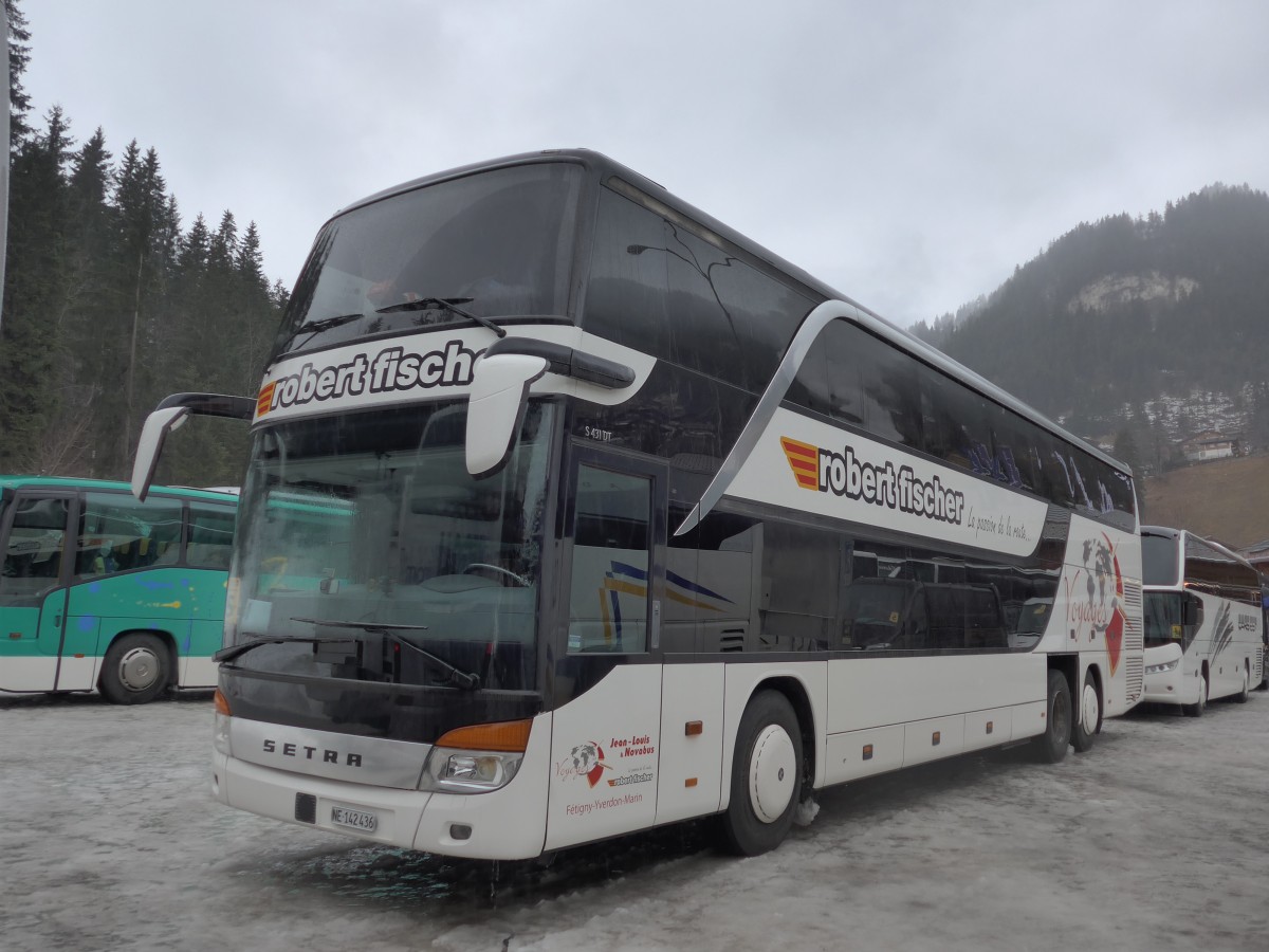 (168'366) - Chardonnens, F�tigny - NE 142'436 - Setra am 9. Januar 2016 in Adelboden, ASB
