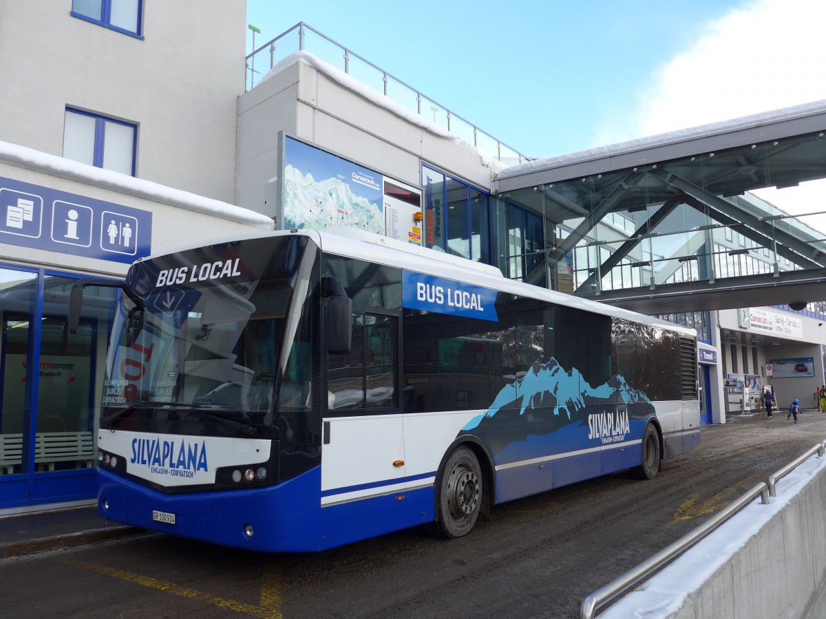 (168'508) - Corvatsch Power, Silvaplana - GR 100'924 - VDL (ex VDL Bus-Center, D-B�ren) am 23. Januar 2016 in Surlej, Corvatschbahn