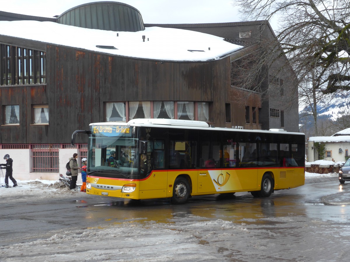 (168'795) - Fl�ck, Brienz - Nr. 8/BE 643'926 - Setra am 21. Februar 2016 in Wasserwendi-Hasliberg, Dorf