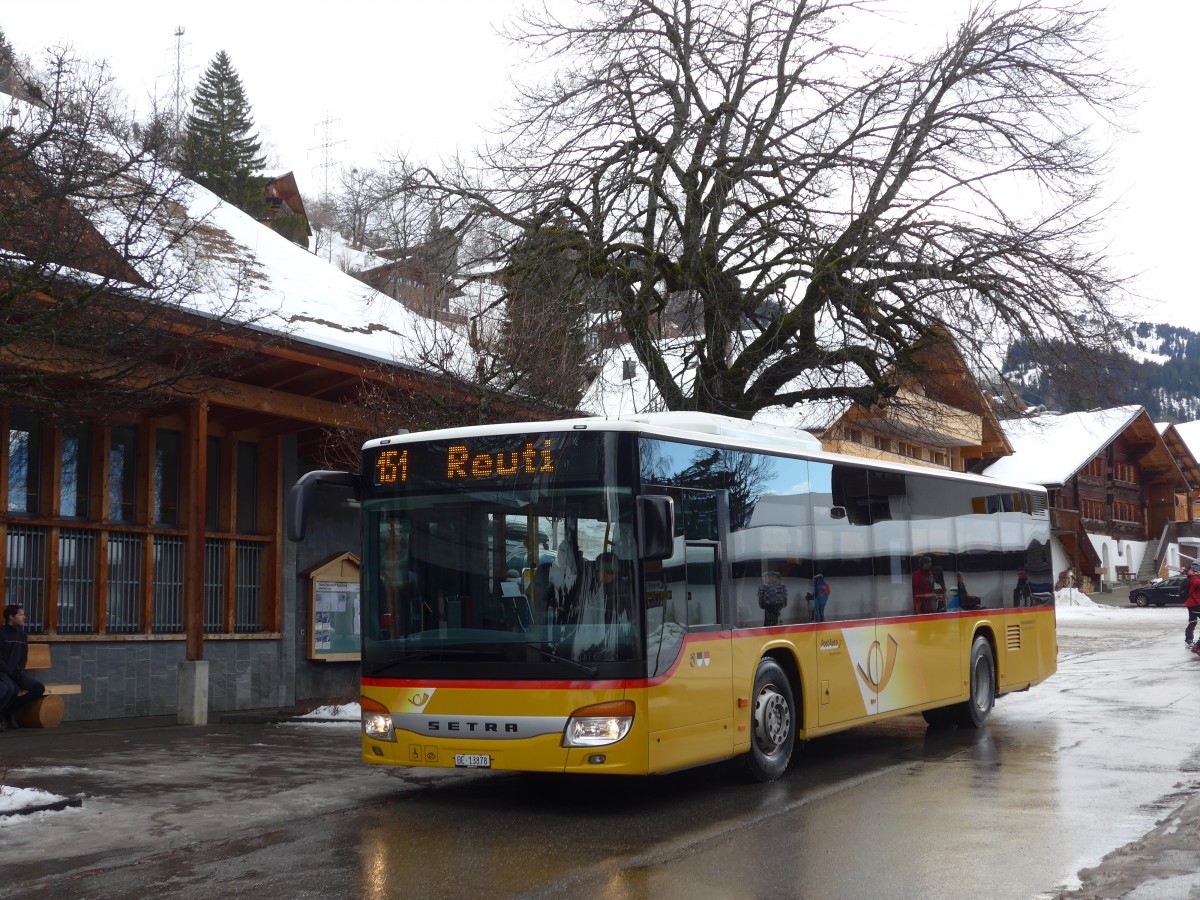 (168'798) - Fl�ck, Brienz - Nr. 0/BE 13'878 - Setra am 21. Februar 2016 in Wasserwendi-Hasliberg, Dorf