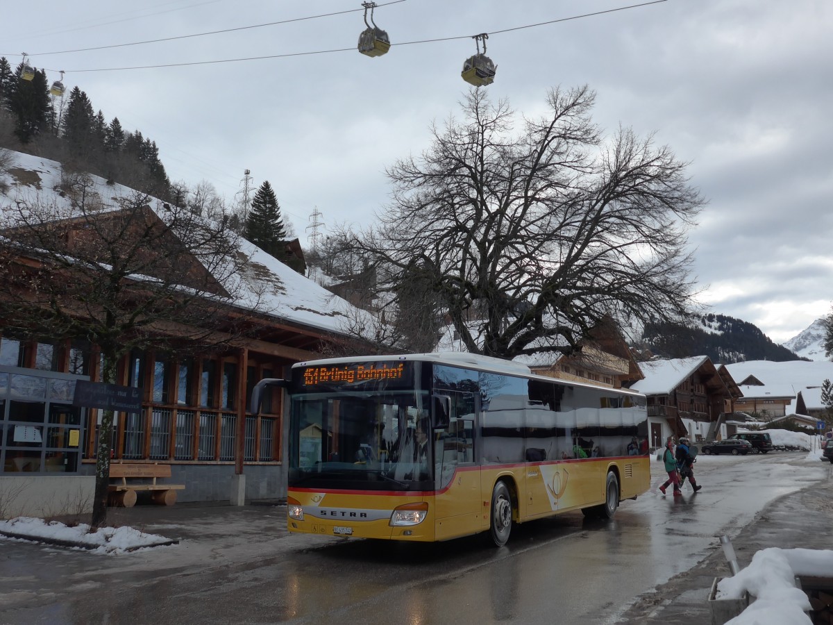 (168'803) - Fl�ck, Brienz - Nr. 2/BE 435'742 - Setra am 21. Februar 2016 in Wasserwendi-Hasliberg, Dorf