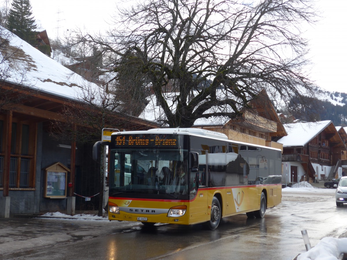(168'810) - Fl�ck, Brienz - Nr. 6/BE 26'631 - Setra am 21. Februar 2016 in Wasserwendi-Hasliberg, Dorf