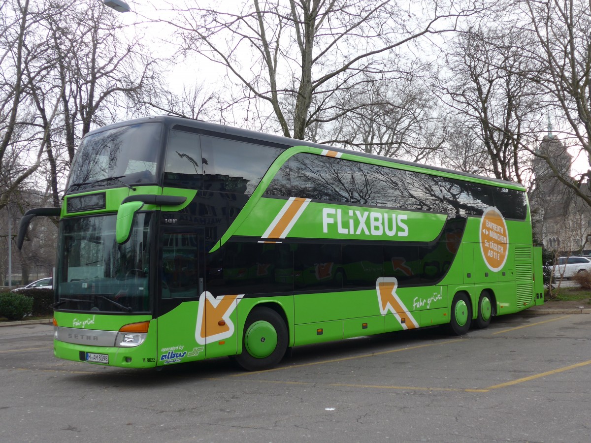 (168'855) - Aus Deutschland: Albus, M�nchen - Nr. M8022/M-AM 8098 - Setra am 24. Februar 2016 in Z�rich, Sihlquai