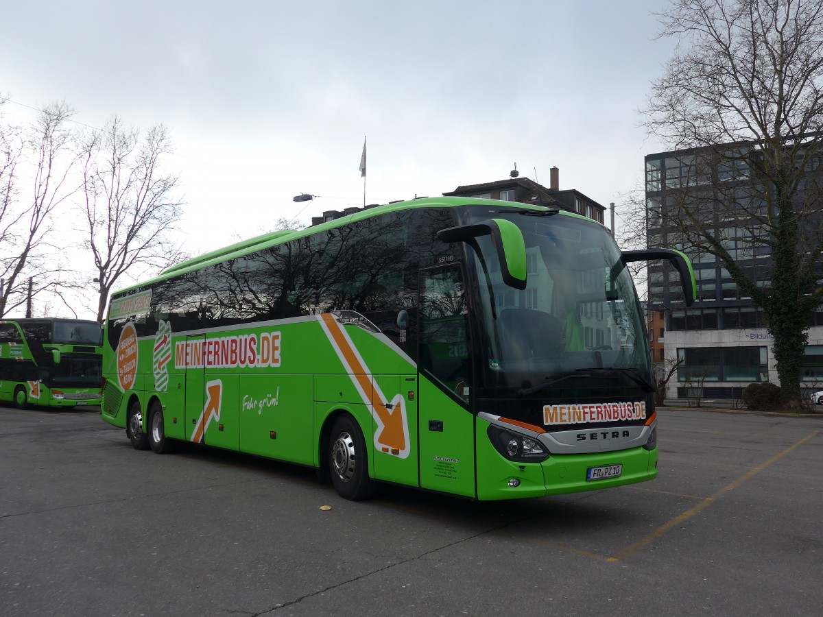 (168'856) - Aus Deutschland: Hummel, Kirchzarten - FR-PZ 10 - Setra am 24. Februar 2016 in Z�rich, Sihlquai