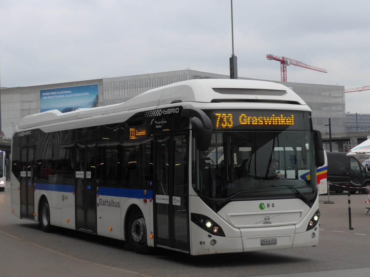 (168'898) - Welti-Furrer, Bassersdorf - Nr. 61/ZH 634'610 - Volvo am 24. Februar 2016 in Z�rich, Flughafen