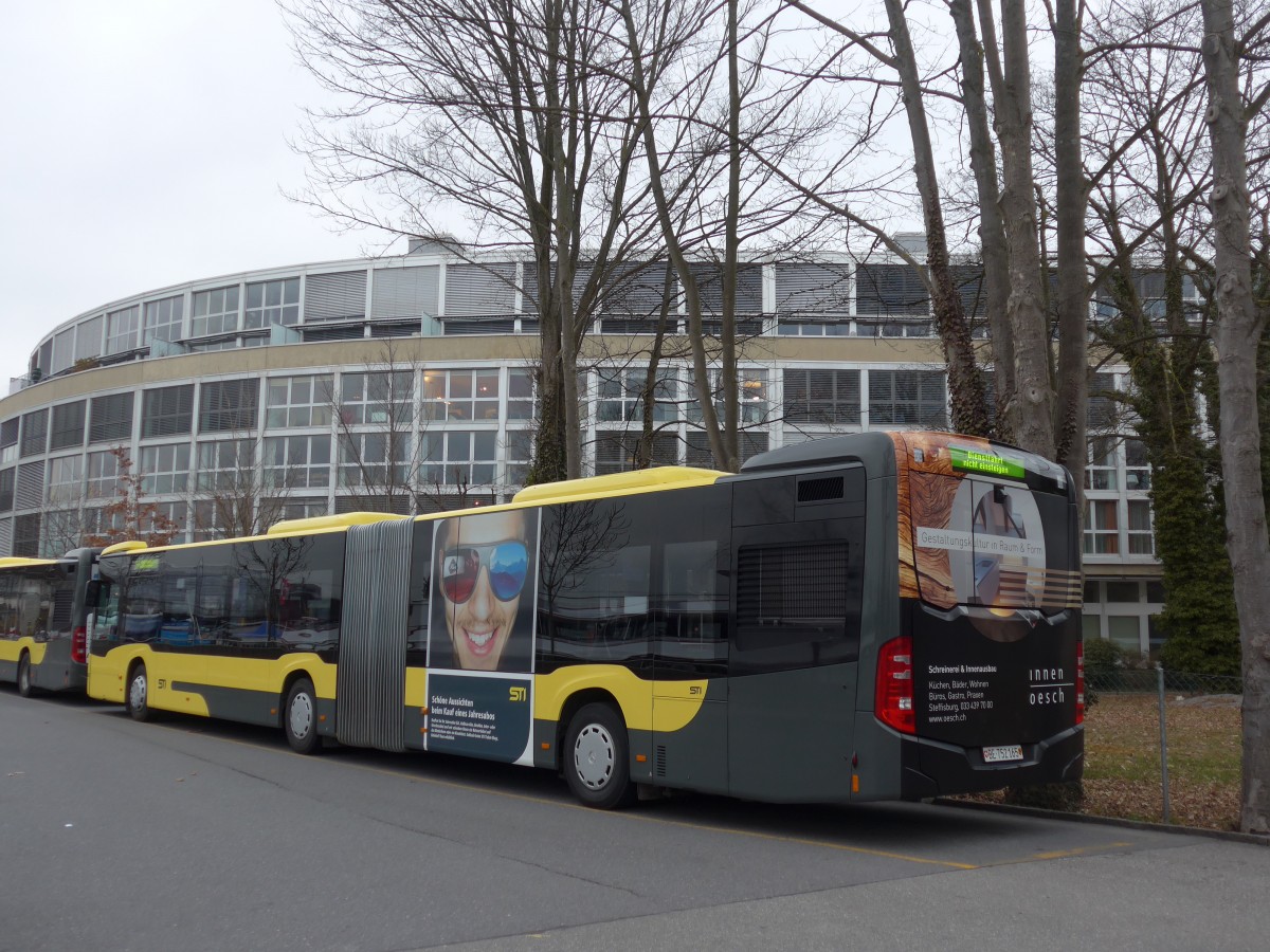 (169'014) - STI Thun - Nr. 165/BE 752'165 - Mercedes am 29. Februar 2016 bei der Schiffl�ndte Thun