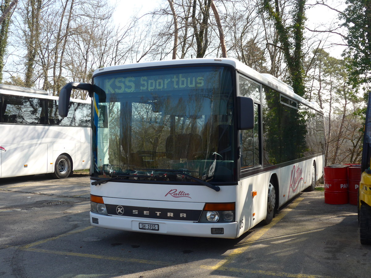 (169'266) - Rattin, Neuhausen - Nr. 15/SH 1915 - Setra am 19. M�rz 2016 in Neuhausen, Garage