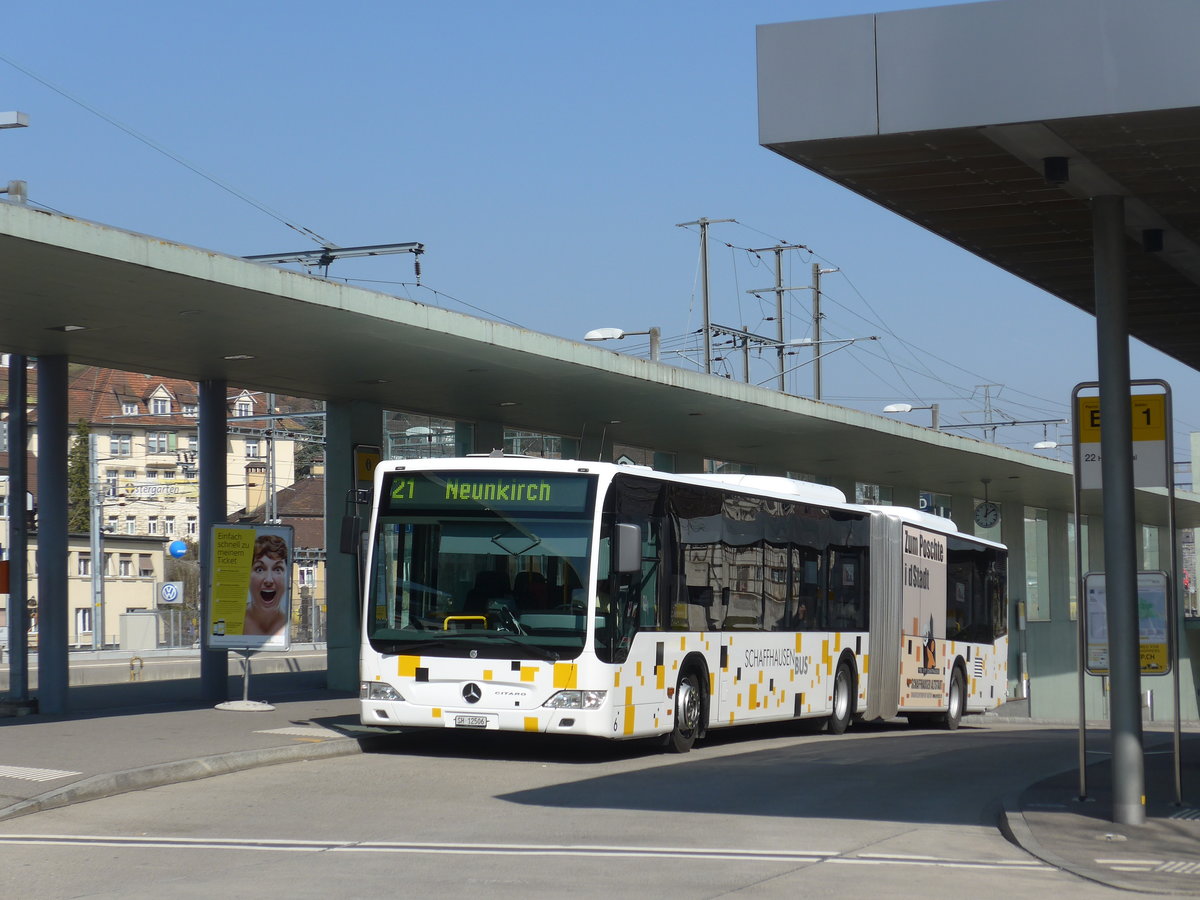 (169'306) - SB Schaffhausen - Nr. 6/SH 12'506 - Mercedes am 19. M�rz 2016 beim Bahnhof Schaffhausen