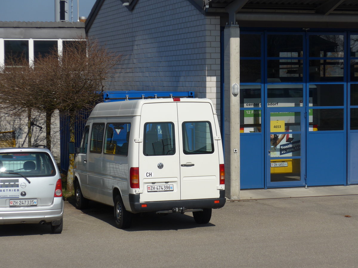 (169'318) - ASN Stadel - ZH 474'396 - VW am 19. M�rz 2016 in Stadel, Garage
