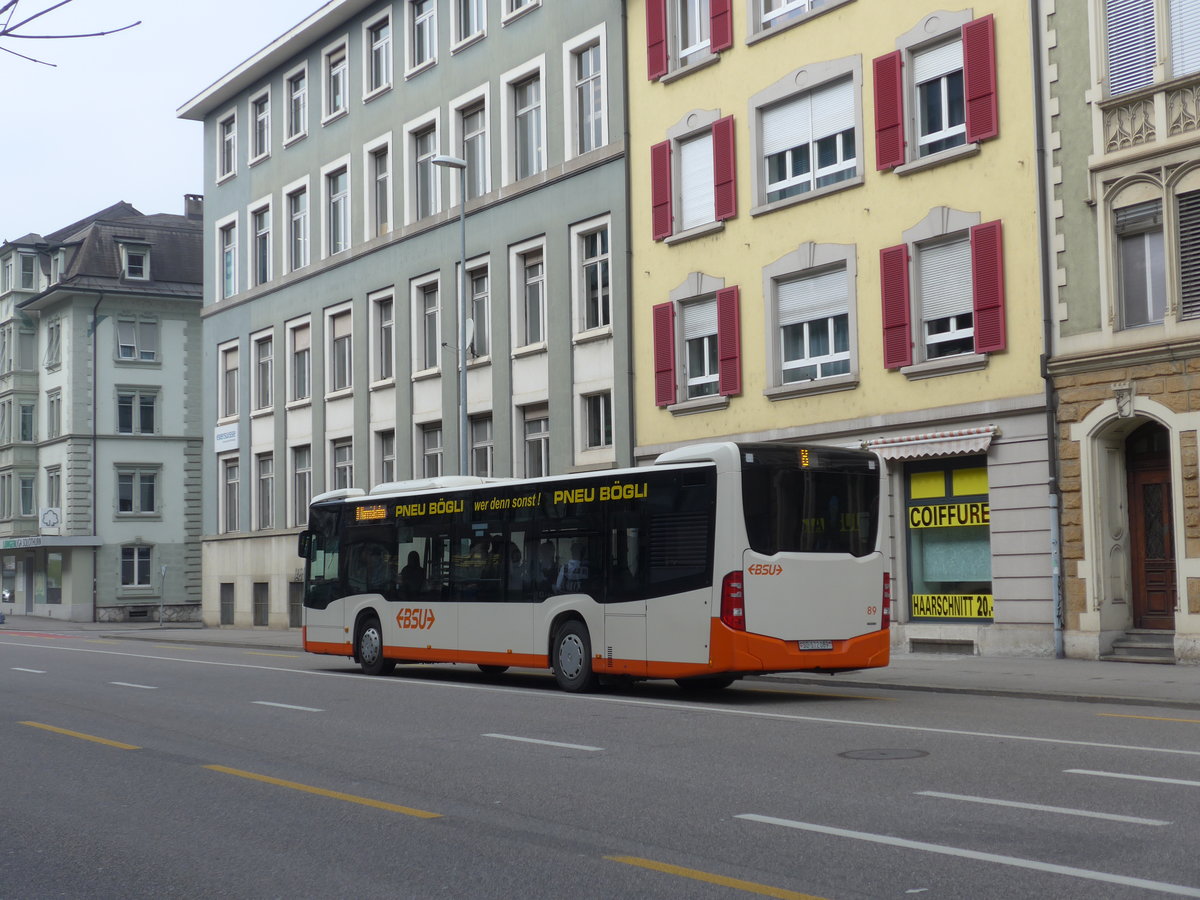 (169'348) - BSU Solothurn - Nr. 89/SO 172'089 - Mercedes am 21. M�rz 2016 beim Hauptbahnhof Solothurn