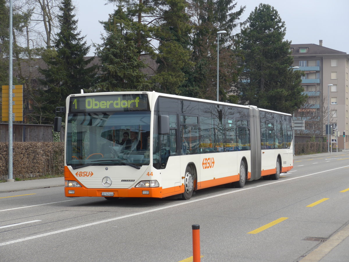 (169'373) - BSU Solothurn - Nr. 44/SO 143'444 - Mercedes am 21. M�rz 2016 beim Hauptbahnhof Solothurn
