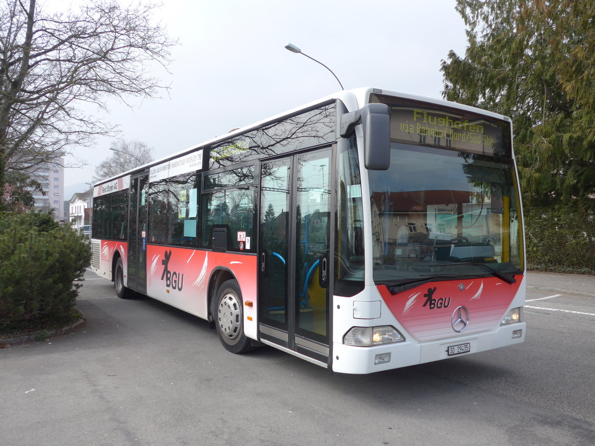 (169'395) - BGU Grenchen - Nr. 17/SO 29'435 - Mercedes am 21. M�rz 2016 beim Bahnhof Grenchen S�d