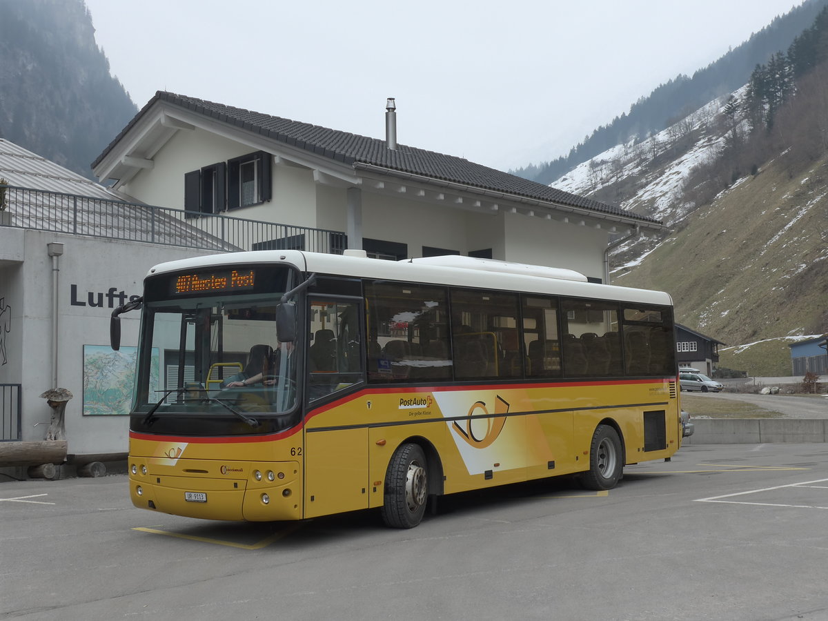 (169'435) - AAGU Altdorf - Nr. 62/UR 9113 - Cacciamali am 25. M�rz 2016 in Golzern, Talstation Seilbahn