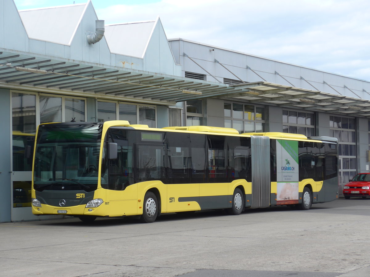 (169'623) - STI Thun - Nr. 167/BE 752'167 - Mercedes am 28. M�rz 2016 in Thun, Garage