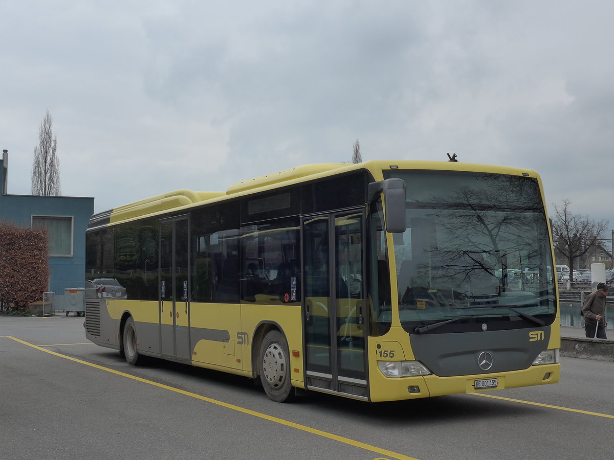 (169'800) - STI Thun - Nr. 155/BE 801'155 - Mercedes am 9. April 2016 bei der Schiffl�ndte Thun