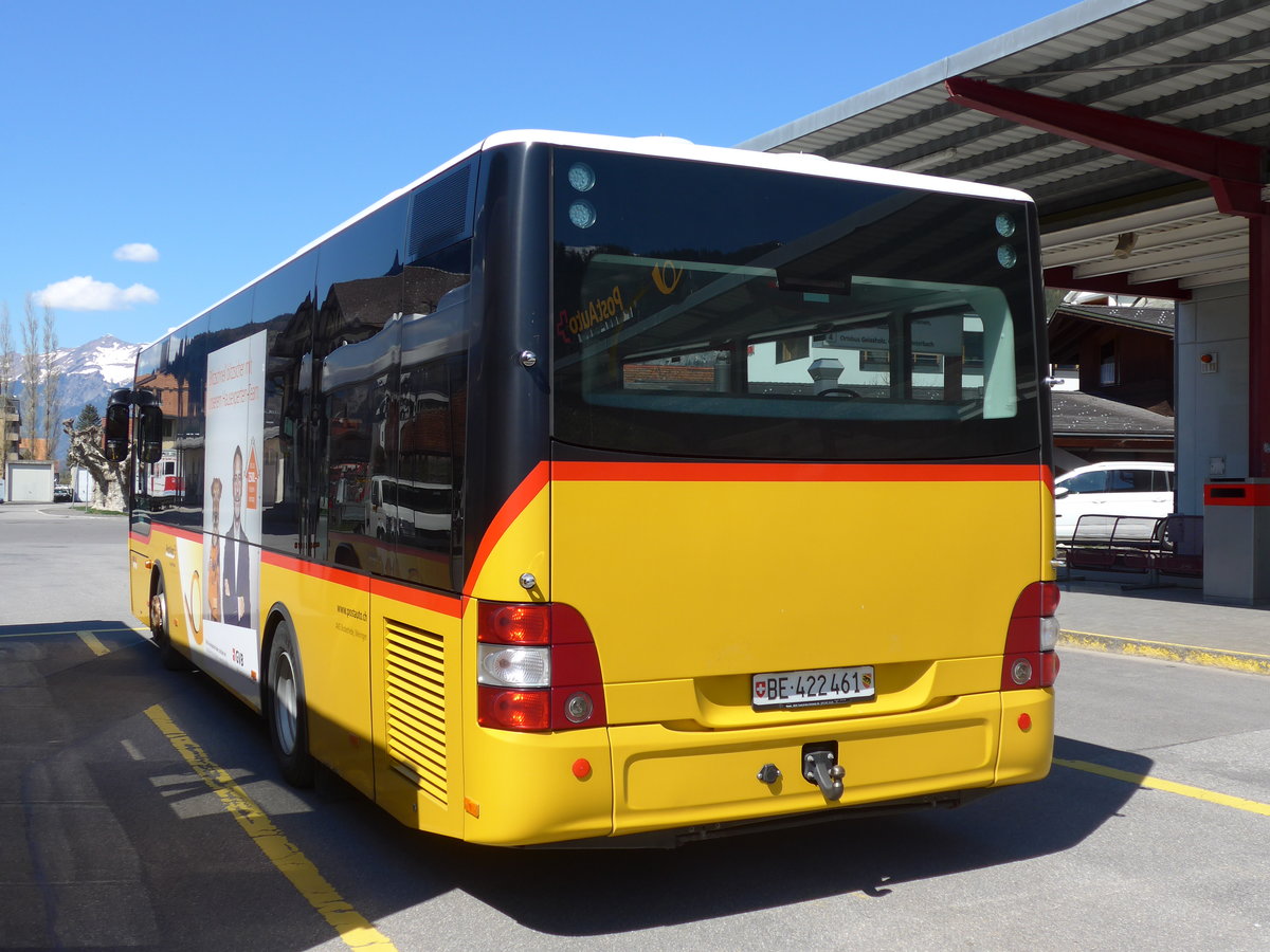 (169'828) - AVG Meiringen - Nr. 61/BE 422'461 - MAN/G�ppel am 11. April 2016 in Meiringen, Postautostation