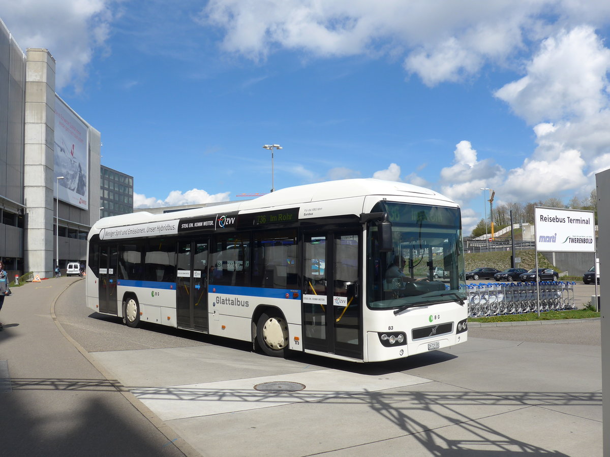 (170'027) - Welti-Furrer, Bassersdorf - Nr. 83/ZH 729'380 - Volvo am 14. April 2016 in Z�rich, Flughafen
