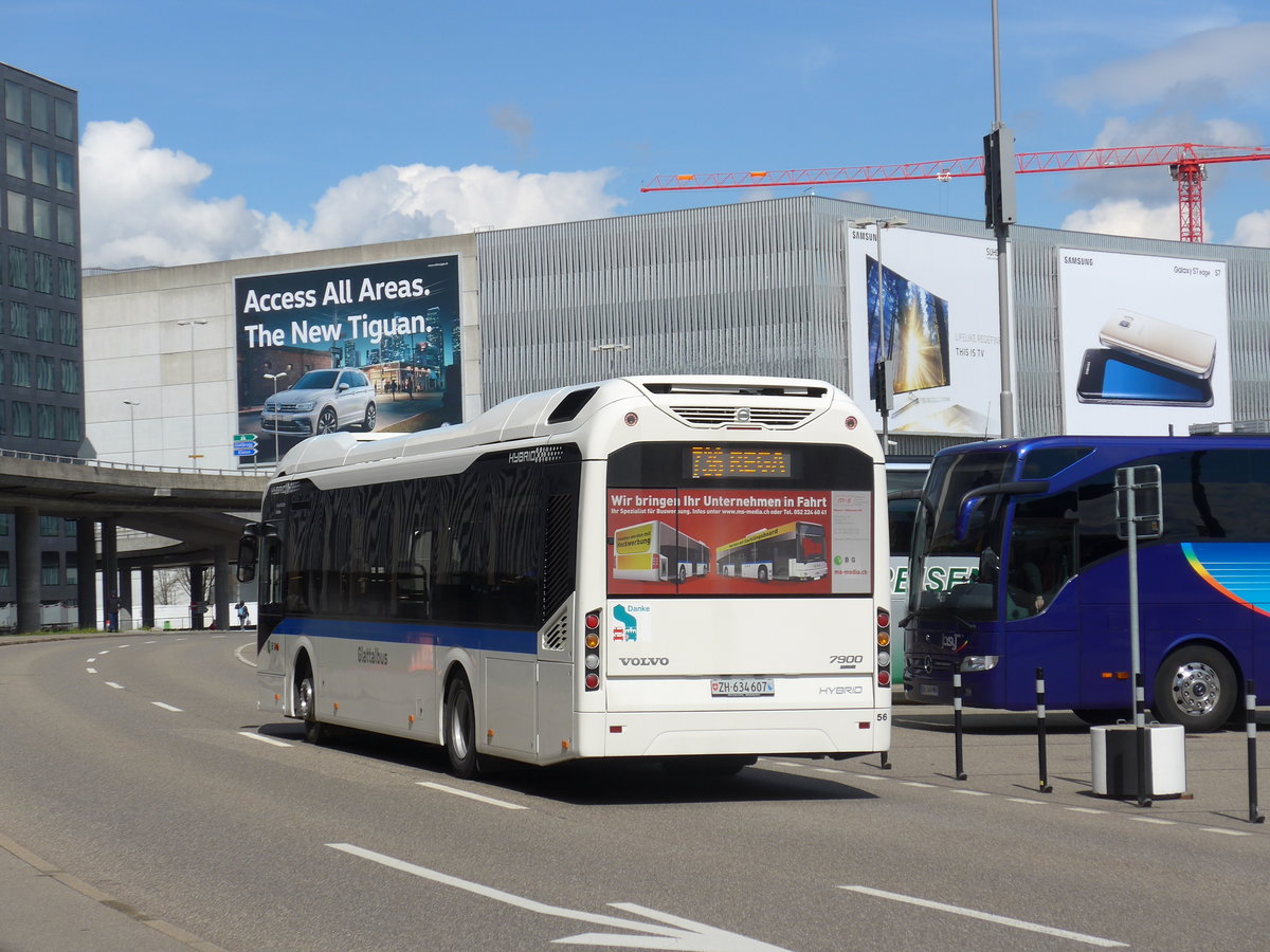 (170'029) - Welti-Furrer, Bassersdorf - Nr. 56/ZH 634'607 - Volvo am 14. April 2016 in Z�rich, Flughafen