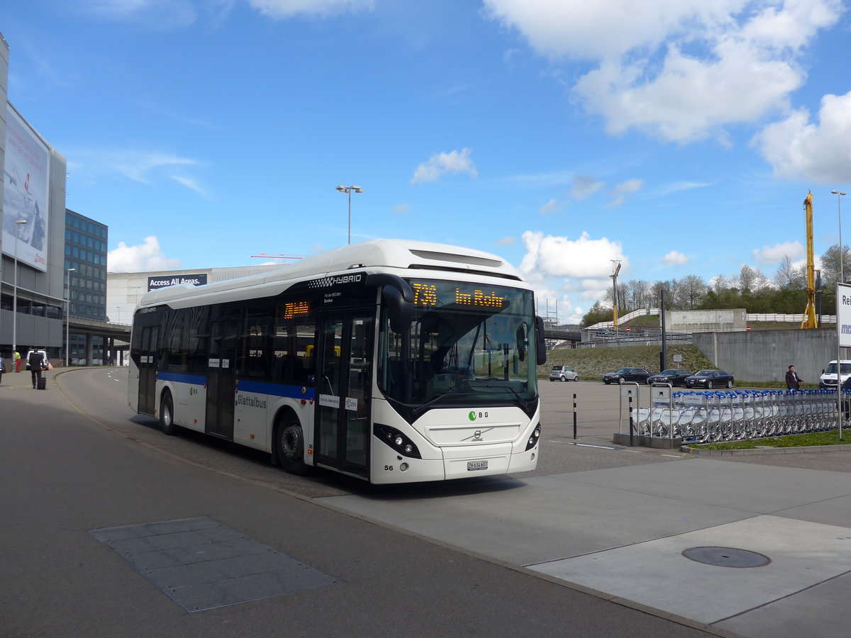 (170'038) - Welti-Furrer, Bassersdorf - Nr. 56/ZH 634'607 - Volvo am 14. April 2016 in Z�rich, Flughafen