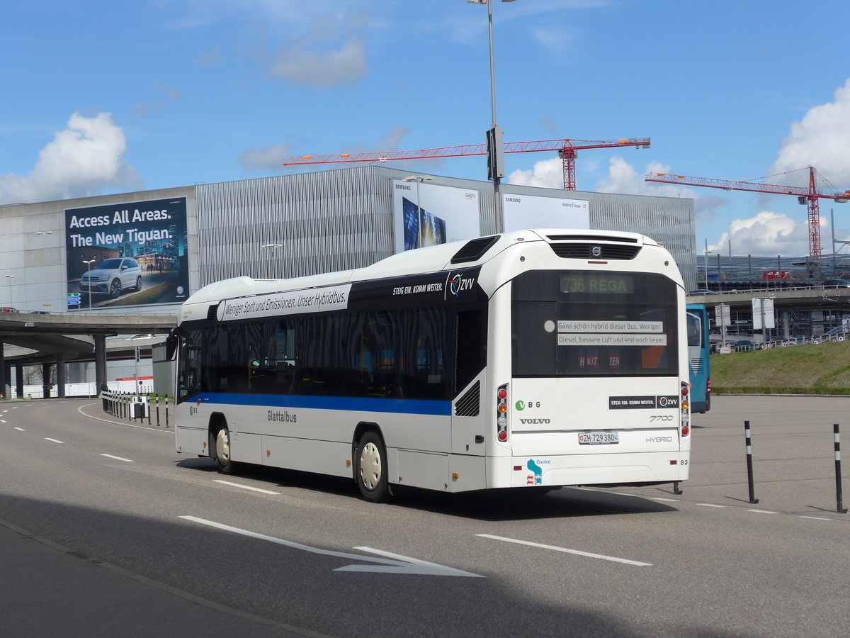 (170'042) - Welti-Furrer, Bassersdorf - Nr. 83/ZH 729'380 - Volvo am 14. April 2016 in Z�rich, Flughafen