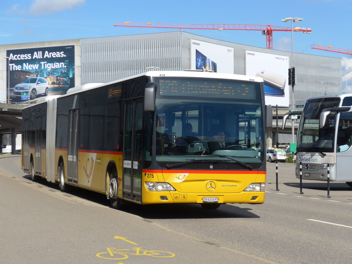 (170'045) - PostAuto Z�rich - Nr. 275/ZH 633'497 - Mercedes am 14. April 2016 in Z�rich, Flughafen