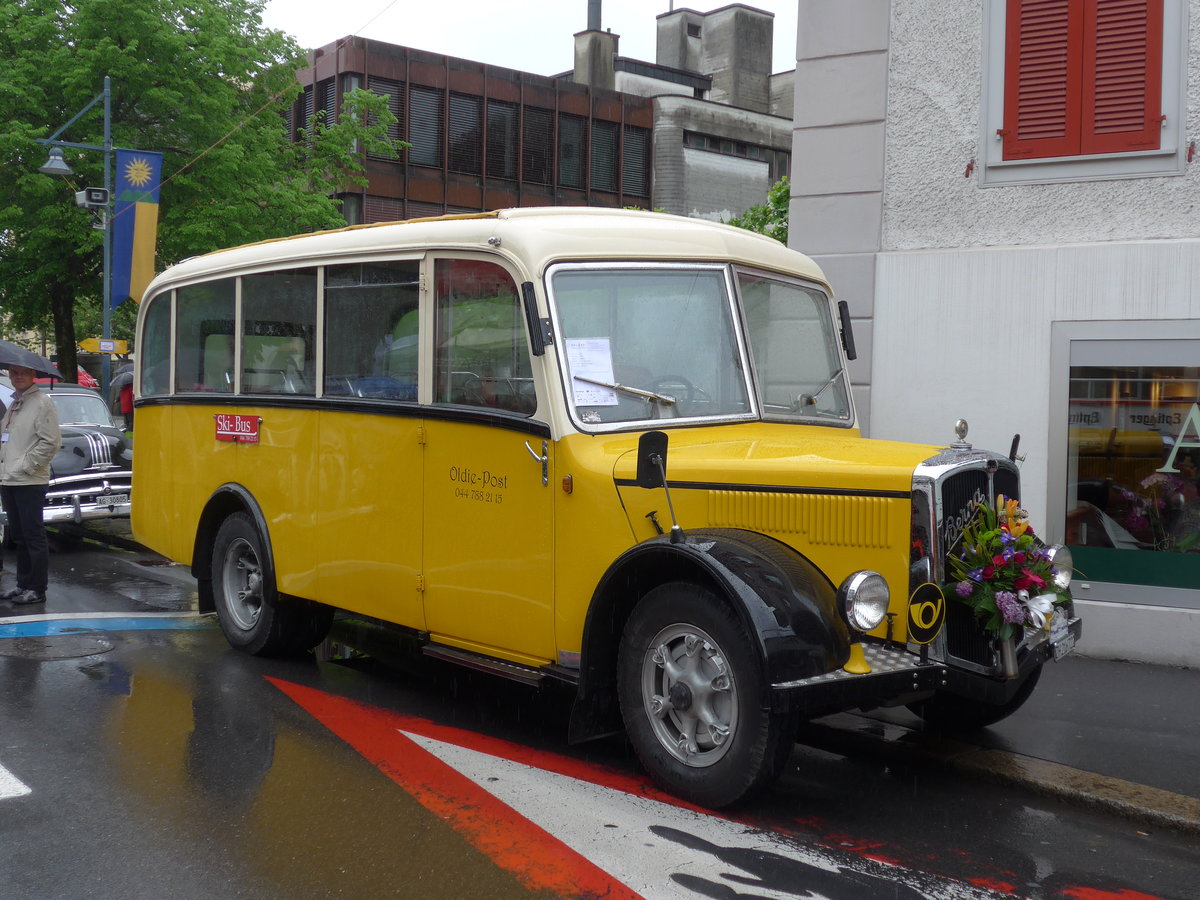 (170'589) - Moser, Sch�nenberg - ZH 216'722 - Berna/Hess (ex Barenco, Faido) am 14. Mai 2016 in Sarnen, OiO
