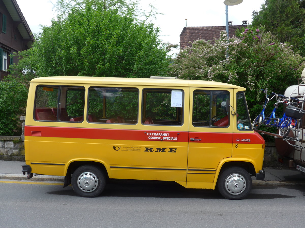 (170'842) - Scheidegger, Sch�nb�hl - Nr. 3/BE 150'067 - Mercedes (ex M�ller, Ennetmoos Nr. 3; ex Berwert, Stalden; ex Privat) am 14. Mai 2016 in Sarnen, OiO