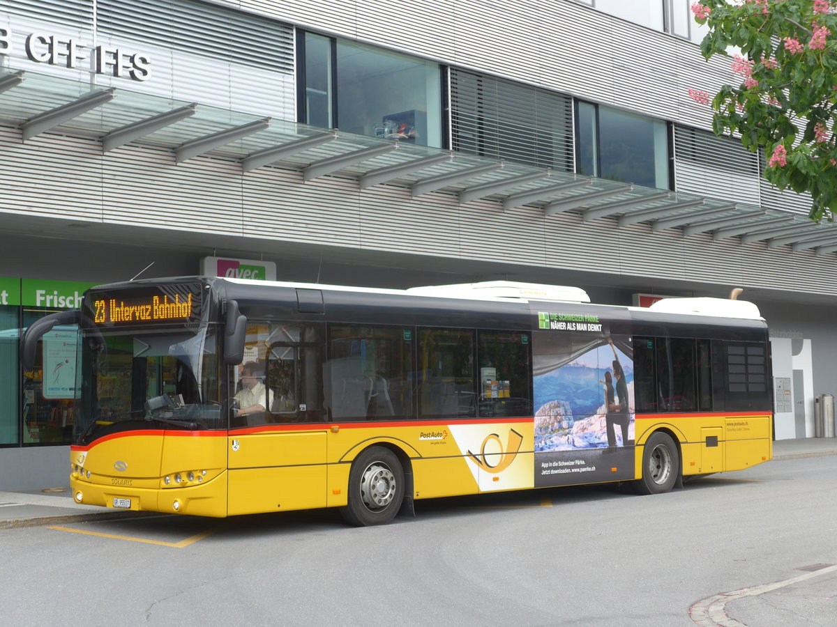 (170'893) - D�nser, Trimmis - GR 95'517 - Solaris am 16. Mai 2016 beim Bahnhof Landquart
