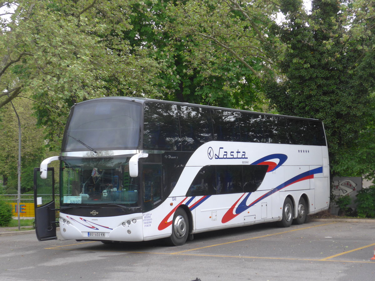(170'971) - Aus Serbien: Lasta, Beograd - Nr. 9248/BG 606-KN - Volvo/Ayats am 16. Mai 2016 in Z�rich, Sihlquai