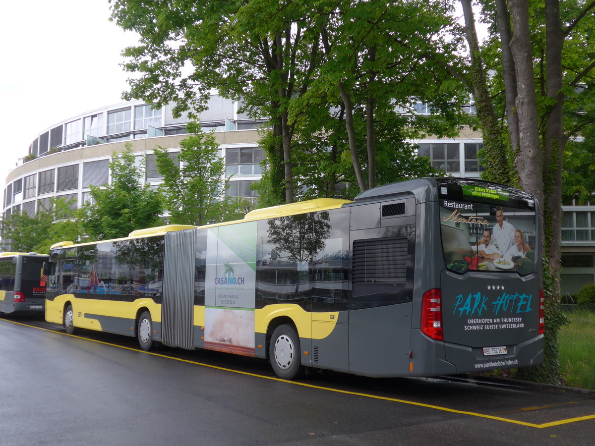 (170'993) - STI Thun - Nr. 167/BE 752'167 - Mercedes am 19. Mai 2016 bei der Schiffl�ndte Thun