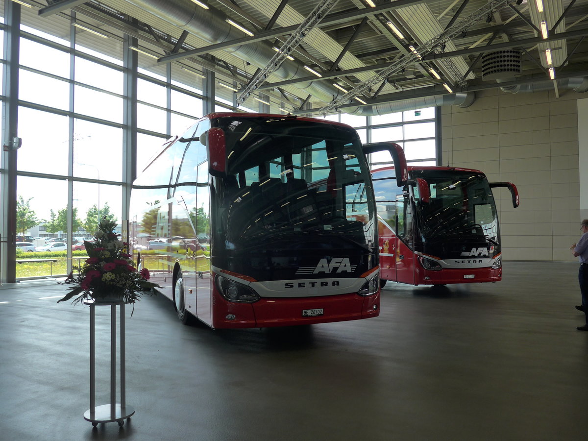 (171'136) - F�r die Schweiz: AFA Adelboden - Nr. 15/BE 26'702 - Setra am 20. Mai 2016 in Neu-Ulm, Setrawerk