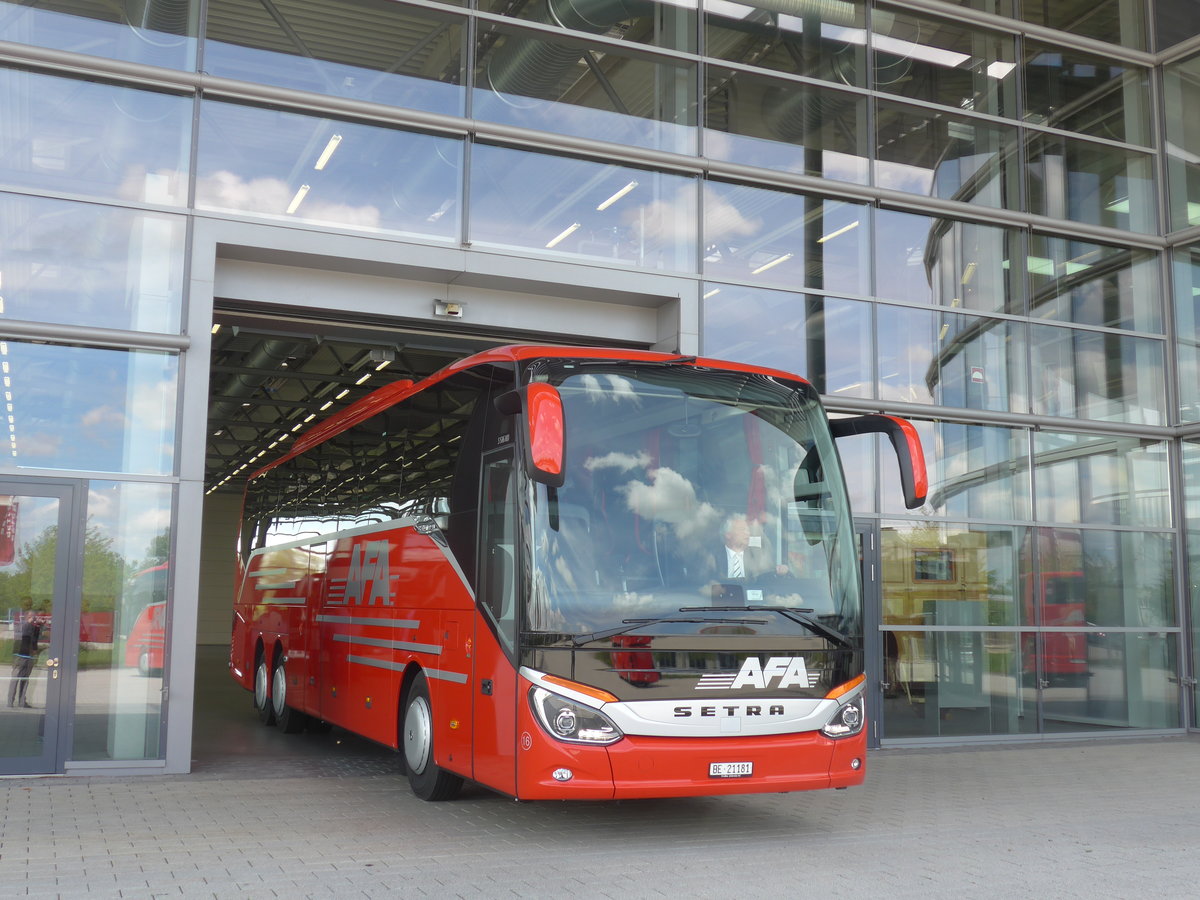 (171'176) - F�r die Schweiz: AFA Adelboden: Nr. 16/BE 21'181 - Setra am 20. Mai 2016 in Neu-Ulm, Setrawerk