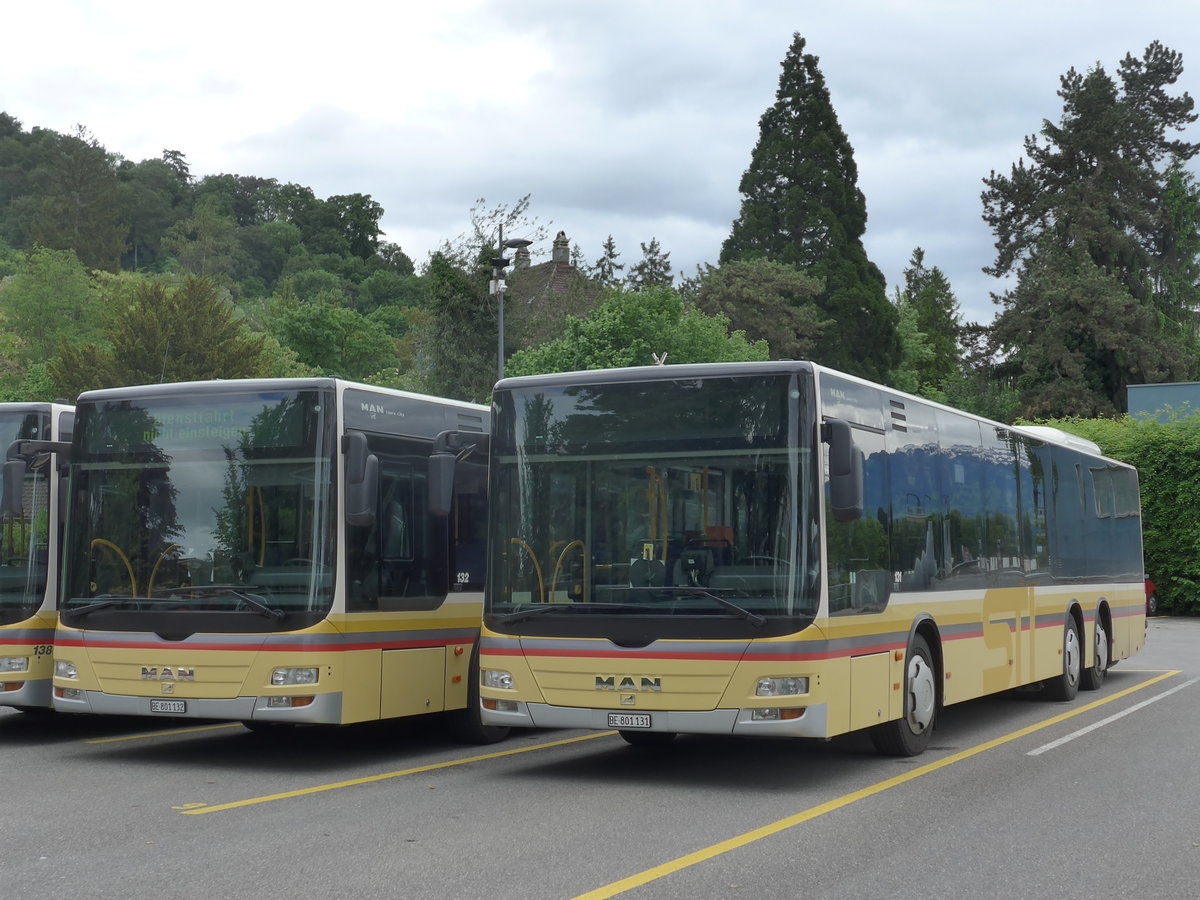 (171'526) - STI Thun - Nr. 131/BE 801'131 - MAN am 30. Mai 2016 bei der Schiffl�ndte Thun