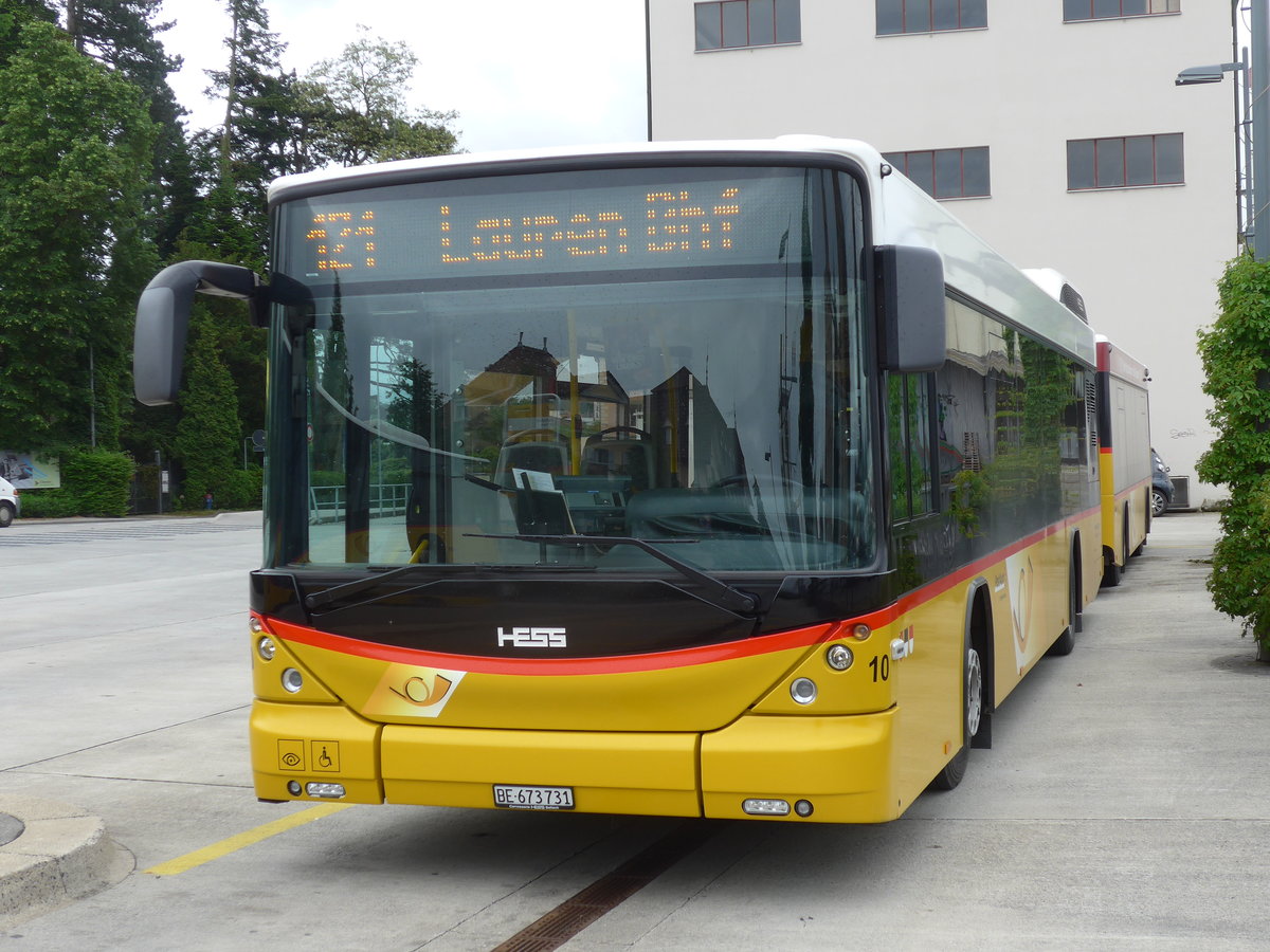 (171'769) - Klopfstein, Laupen - Nr. 10/BE 673'731 - Hess am 13. Juni 2016 beim Bahnhof D�dingen